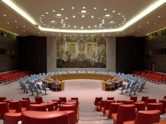 UN Security Council Chamber in New York