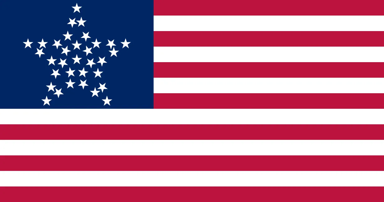 US 33 Star GreatStar Flag