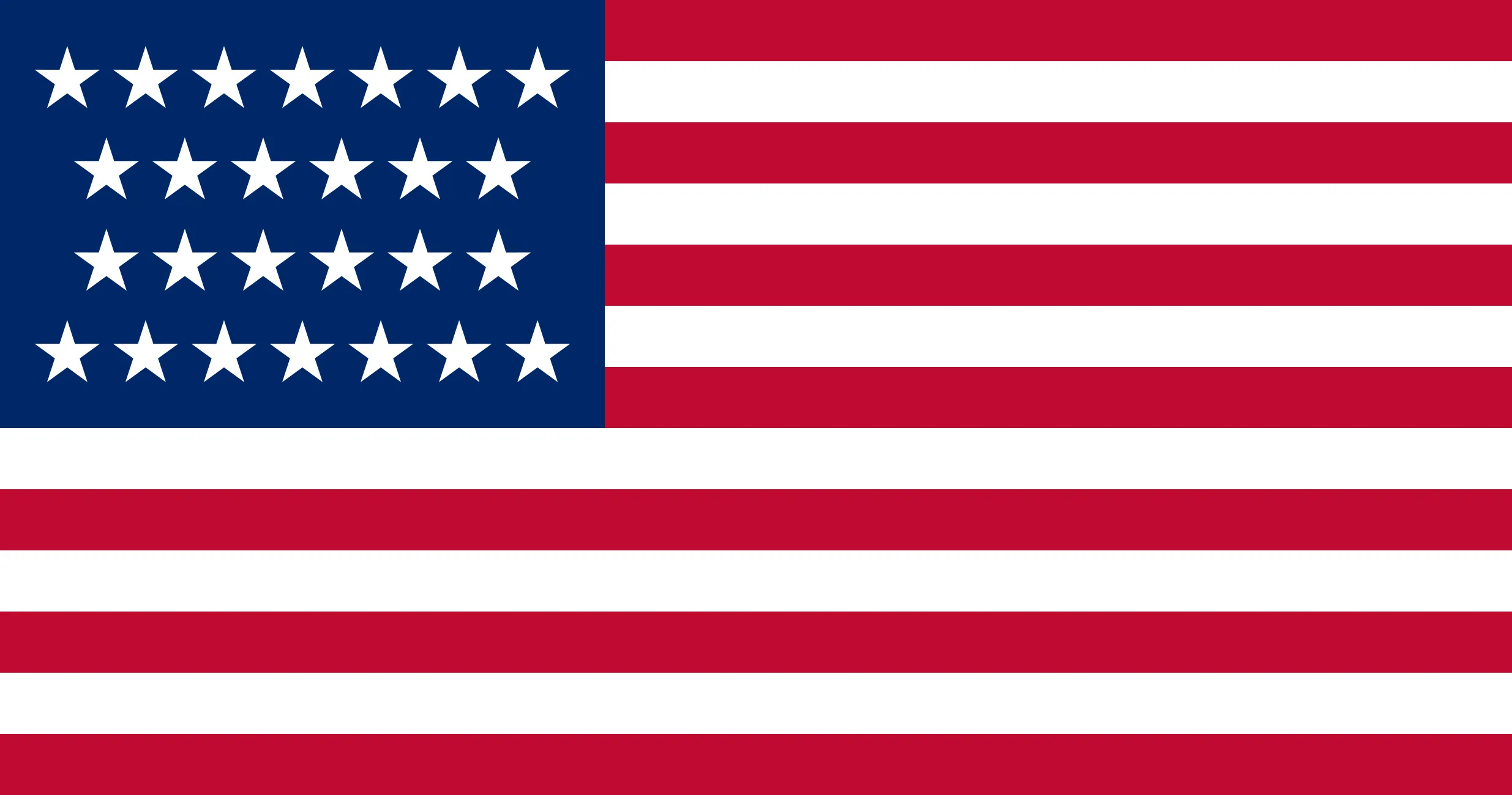 US Flag with 26 stars
