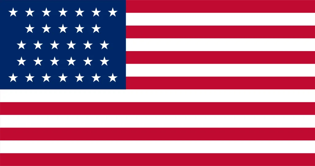 US Flag with 31 stars