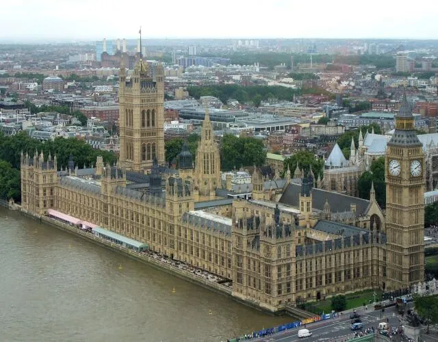 The palace of Westminster England