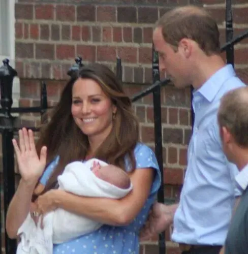 William and Catherine with their first son