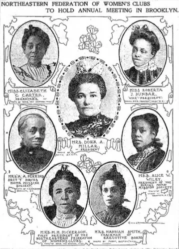 Women involved in the Northeastern Federation of Colored Women's Clubs