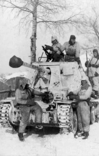 Soldiers of the 1st SS Panzer Division near Kharkov - Third Battle of Kharkov