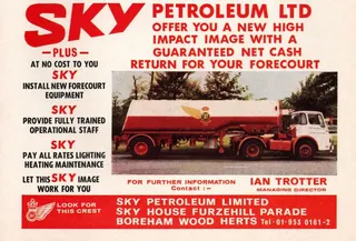 Sky Petroleum advertisement, Garage and Motor Agent magazine, 7 July 1973