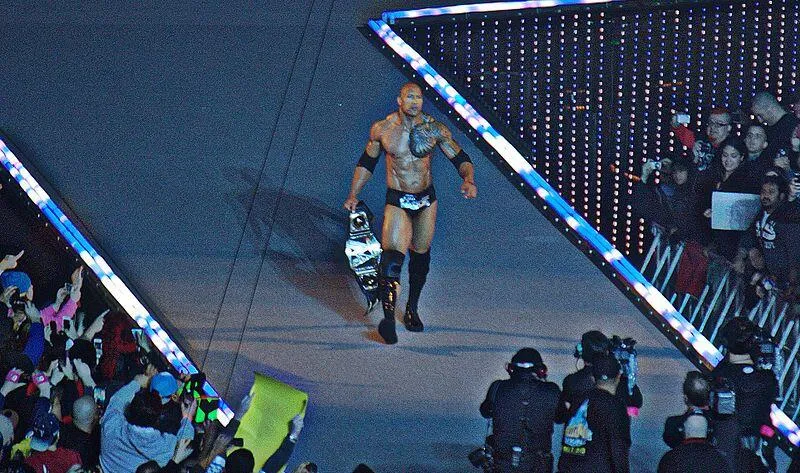 The Rock as WWE Champion at WrestleMania 29