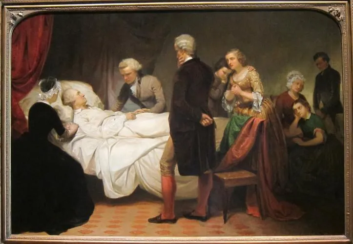 Washington on his Deathbed by Junius Brutus Stearns 1799
