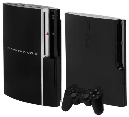 Original (left) and slim (right) PlayStation 3 consoles