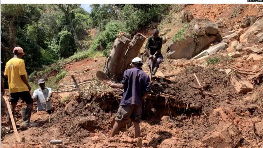 Finding a victim from the landslides after Idai 2019