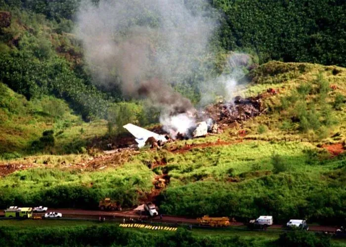 Korean Air Flight 801 wreck Image