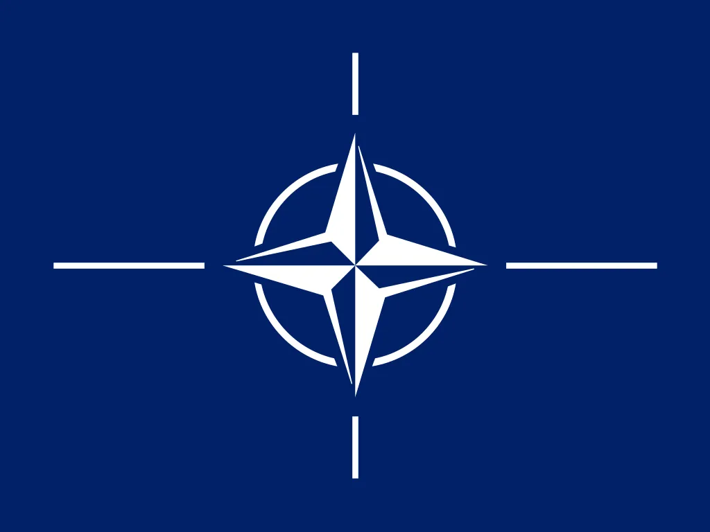 The flag of the North Atlantic Treaty Organization (NATO) - image