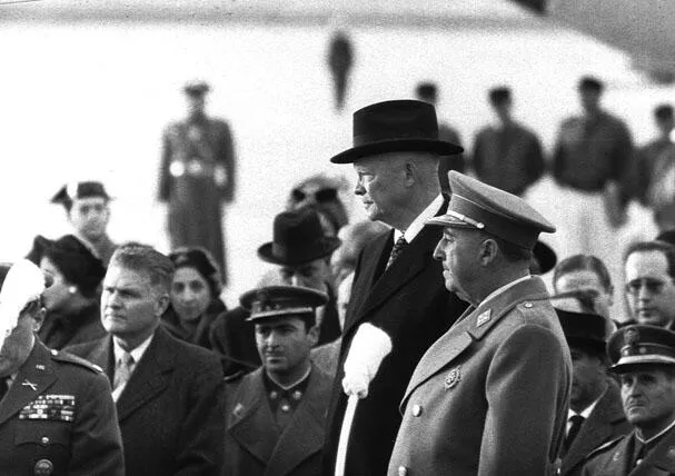 Francisco Franco and Eisenhower in Madrid
