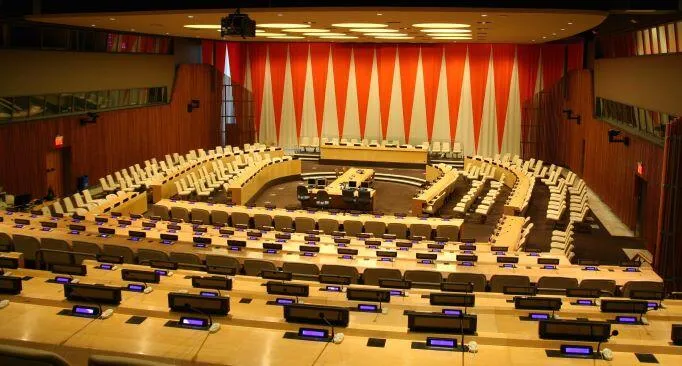 United Nations Economic and Social Council chamber at United Nations headquarters