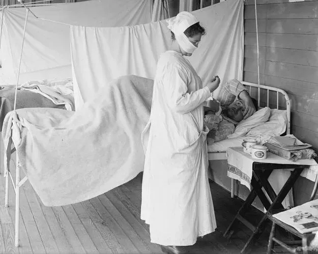 1918 at Spanish Flu Ward Walter Reed