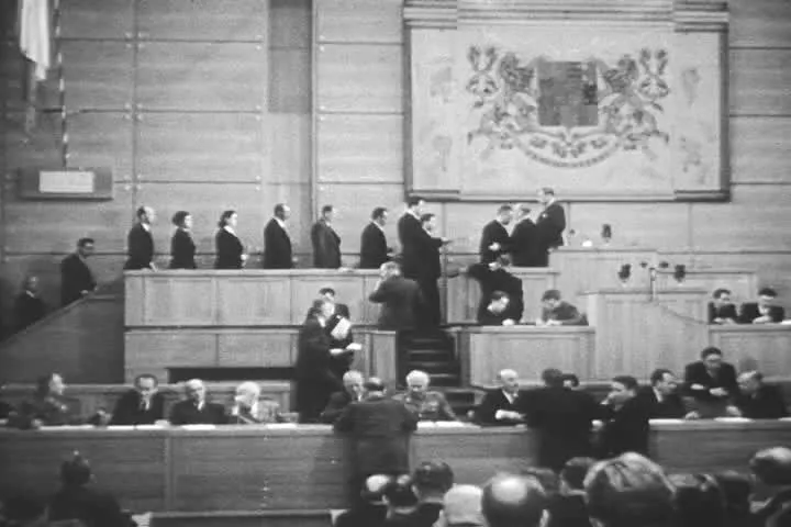 Resignation of the non-Communist ministers in February 1948