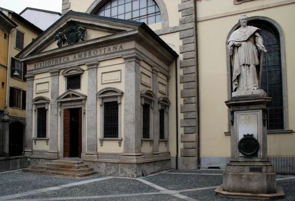 Entrance to the Ambrosian Library