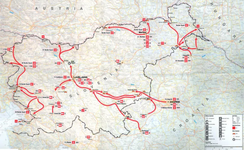 Slovenian war map