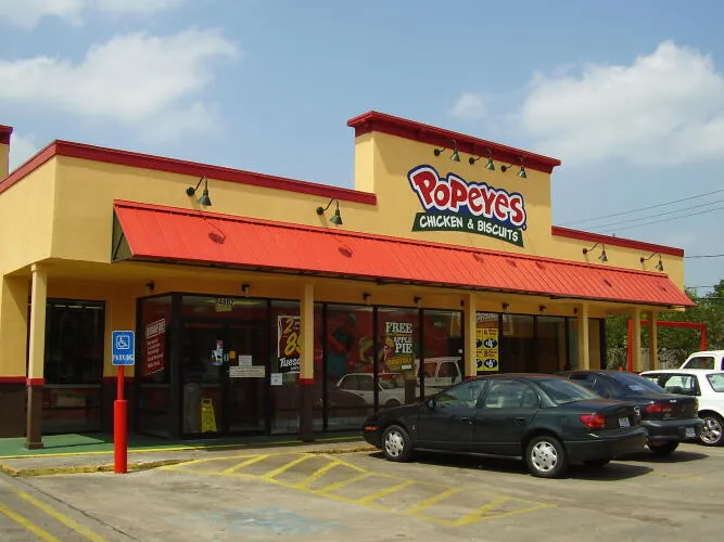 Popeyes restaurant in Houston, Texas