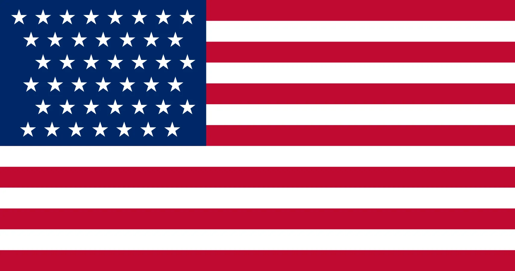 US Flag with 43 stars