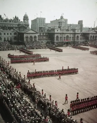 Trooping the Colour in 1956