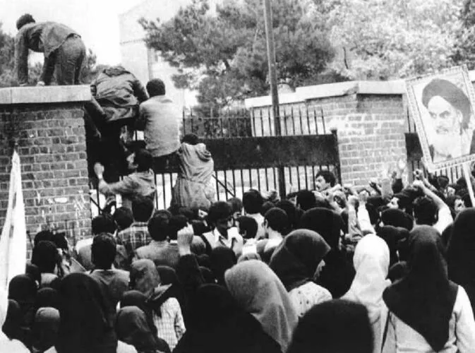 Iranian students took over the U.S. Embassy in Tehran Image