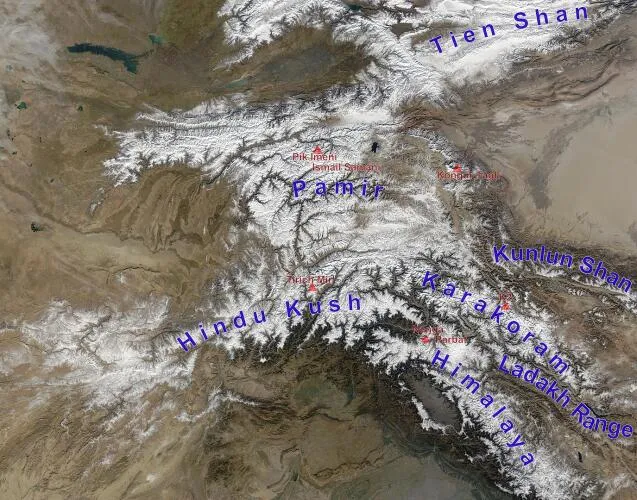 High Asia Mountain Ranges