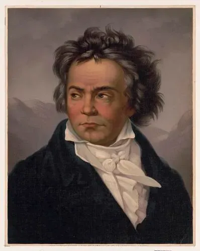 Ludwig Van Beethoven by  Ferdinand Schimon Image