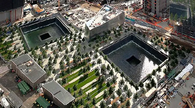 Photo of the 9/11 memorial