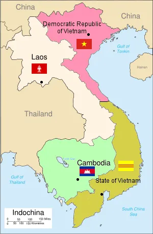 The partition of French Indochina that resulted from the Geneva Conference - image