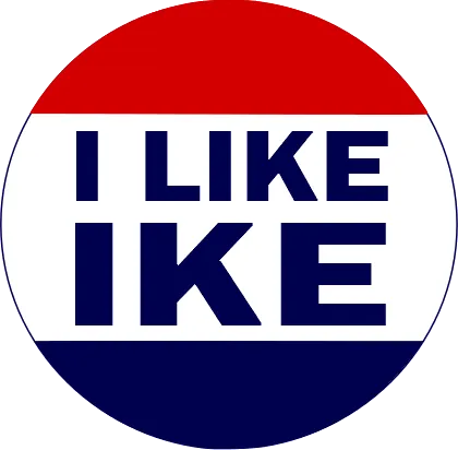 Eisenhower button from the 1952 campaign