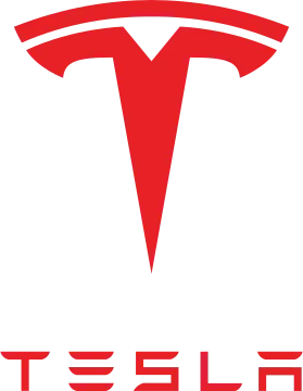 Logo of the American car manufacturer and technology company Tesla, Inc. - image