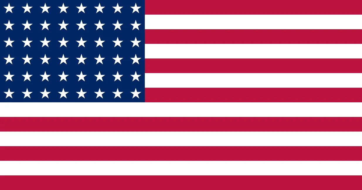 US Flag with 48 stars