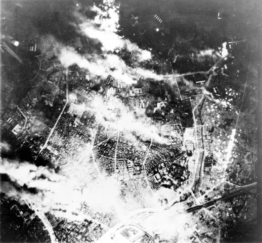Tokyo burns under B-29 firebomb assault