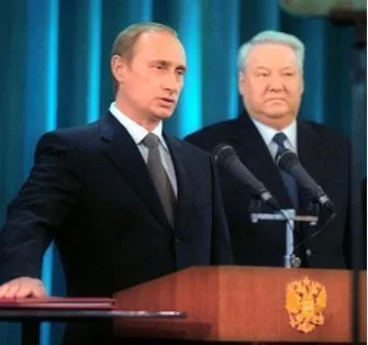 Putin and Boris Yeltsin Image