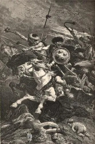 Illustration of a battle