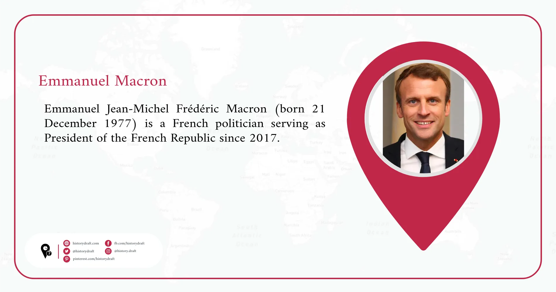 Emmanuel Macron - Stories on Map - Historydraft