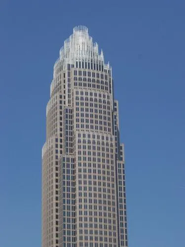 The Bank of America Corporate Center, headquarters of Bank of America in Charlotte