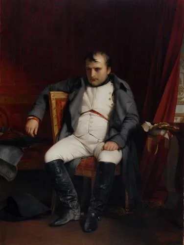 Napoleon after his abdication in Fontainebleau