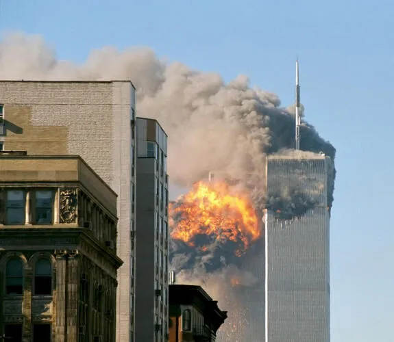 UA Flight 175 hits WTC Image