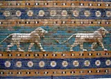 Mesopotamian lions and flowers decorated the processional street - Ishtar Gate - Babylon