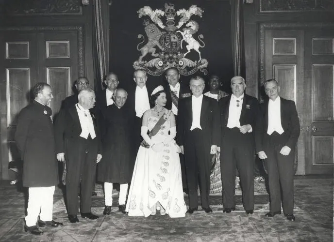 Queen Elizabeth II and the Prime Ministers of the Commonwealth Nations, at Windsor Castle