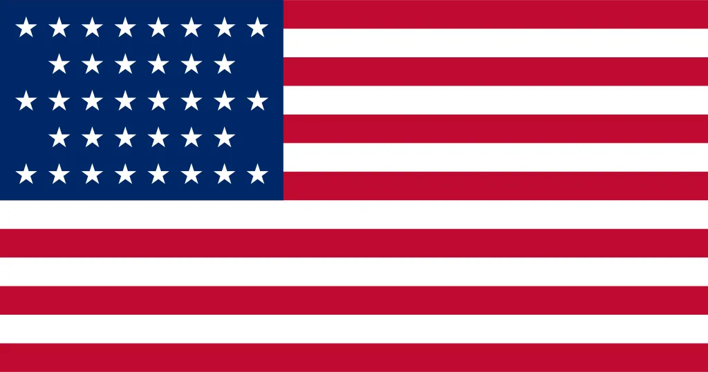 US Flag with 36 stars
