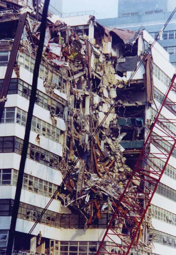 Fiterman Hall was heavily damaged from the collapse of 7 World Trade Center on 9/11