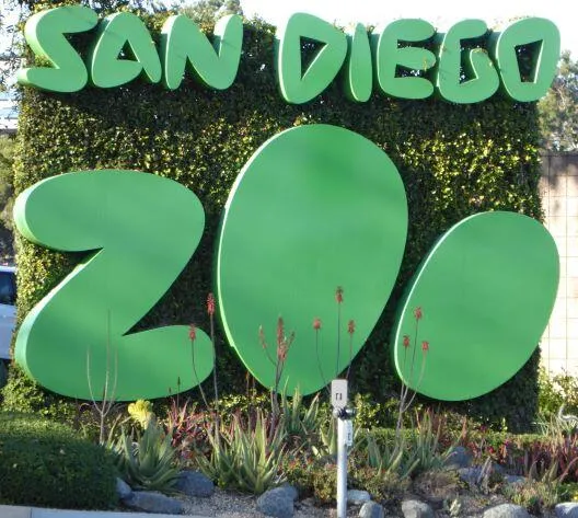 San Diego Zoo sign and logo on Park Blvd