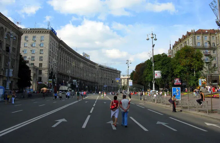 khreschatyk street, kiev, Ukraine
