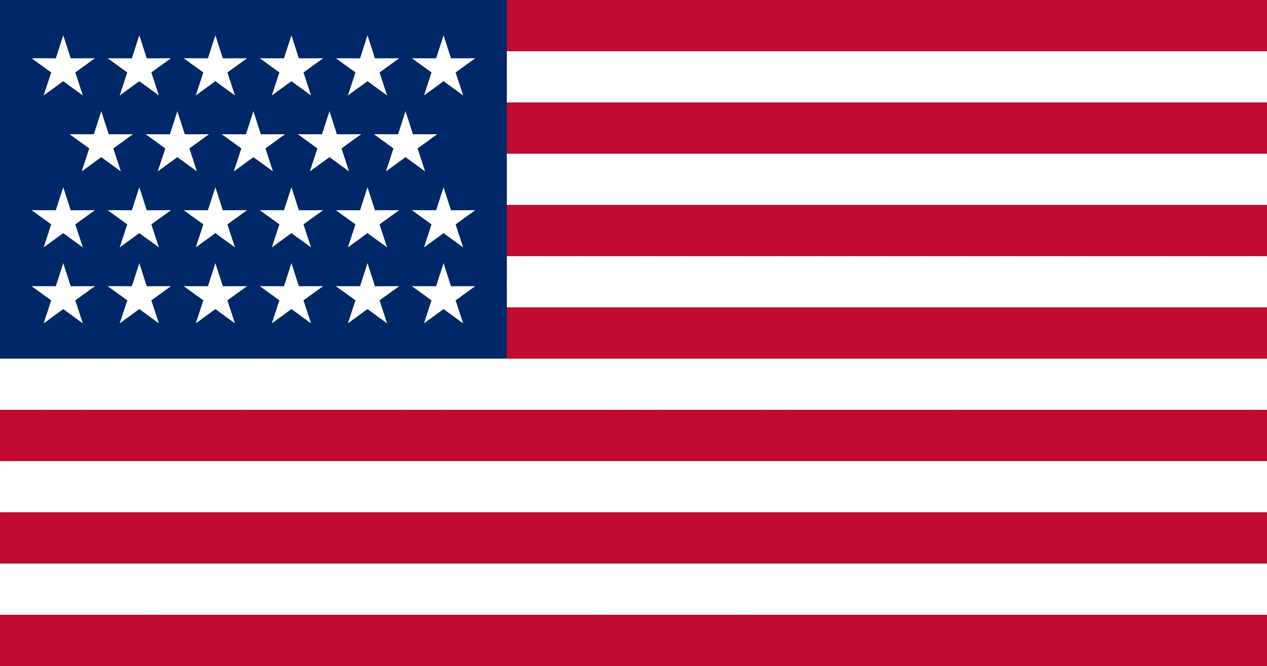 US Flag with 23 stars
