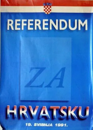 the 1991 Croatian referendum poster
